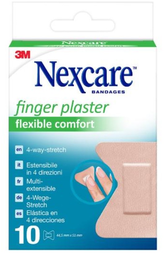 3M Nexcare BANDAGES Fingerpflaster Flexible Comfort 4.45x5.1cm (10 Stk)