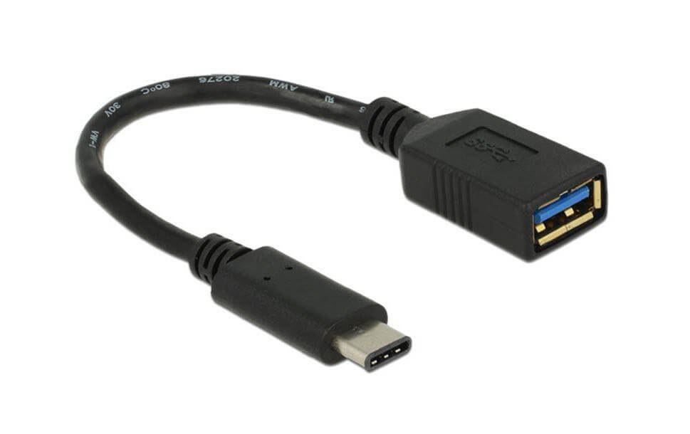 0.15m USB 3.1 USB Kabel 0,15 m USB 3.2 Gen 2 (3.1 Gen 2) USB C USB A Schwarz