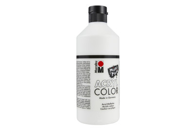 12010075070 Acrylfarbe 500 ml Weiß Flasche Weiss
