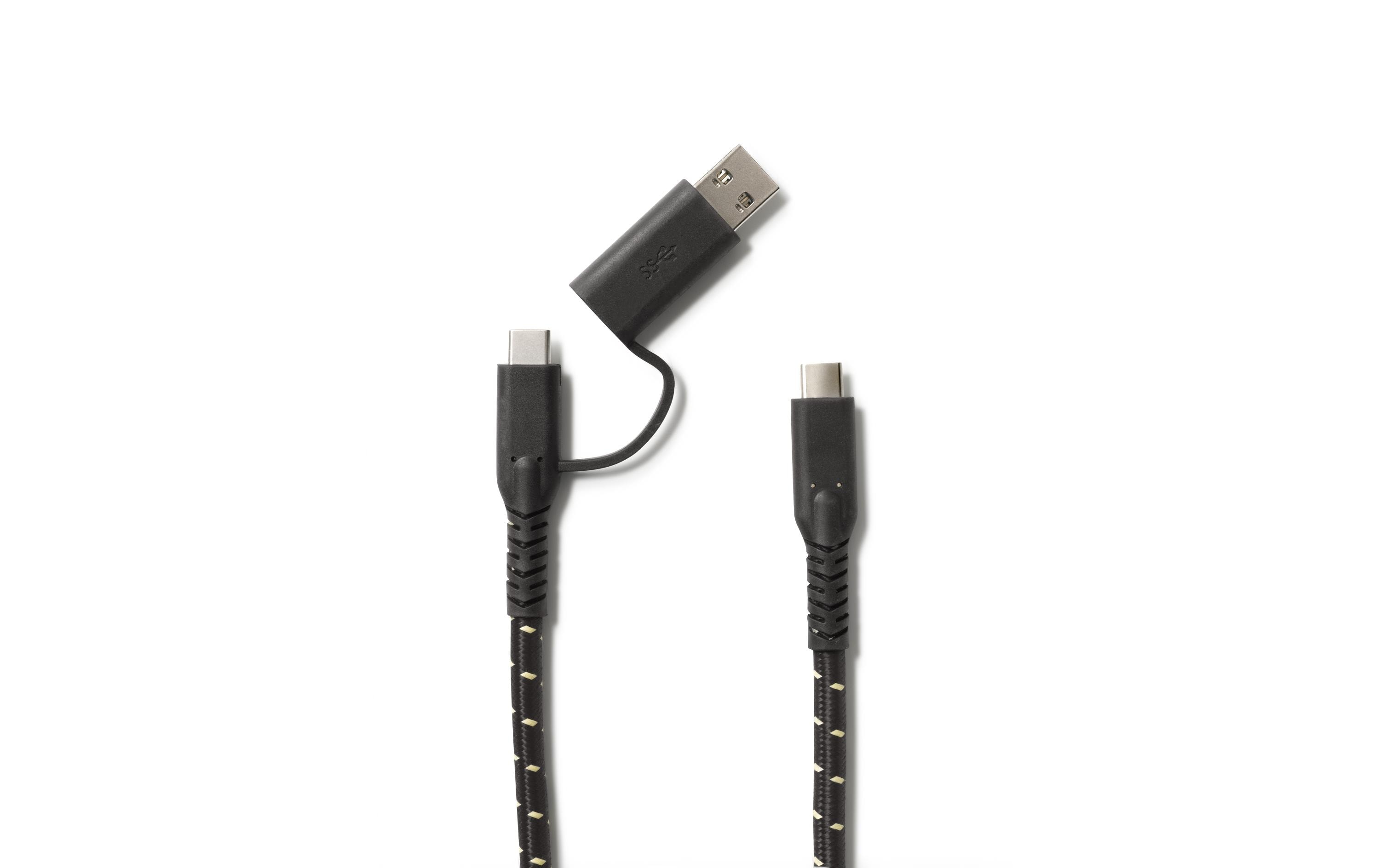 000-0046-000000-0003 USB Kabel 1,2 m USB 3.2 Gen 2 (3.1 Gen 2) USB C Schwarz, Gelb