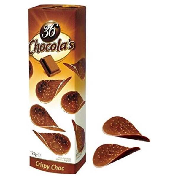 36 Chocola's Schokoblätter Crispy Milk 125g