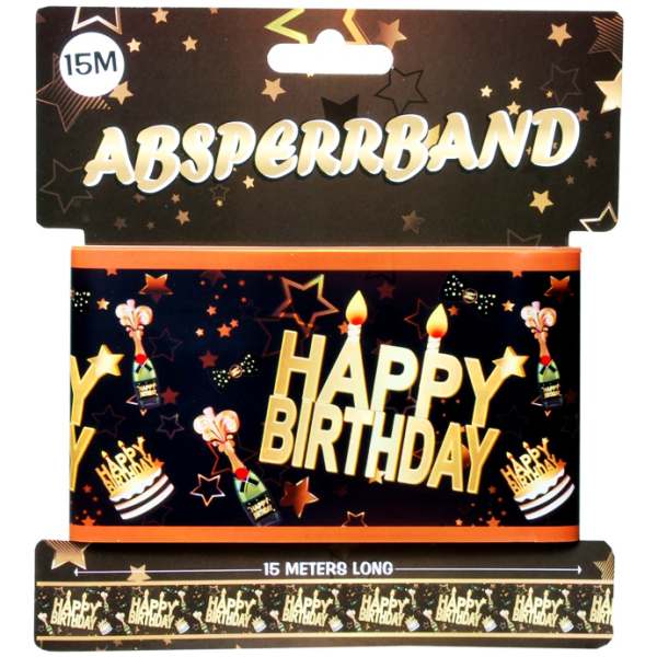 Absperrband Happy Birthday 7m