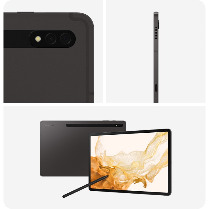 Galaxy Tab S8+ SM-X800 256 GB 31,5 cm (12.4 Zoll) Qualcomm Snapdragon 8 GB Wi-Fi 6 (802.11ax) Android 12 Graphit
