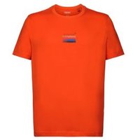 EDC Bedrucktes Jersey-T-Shirt, 100 % Baumwolle (BRIGHT ORANGE)