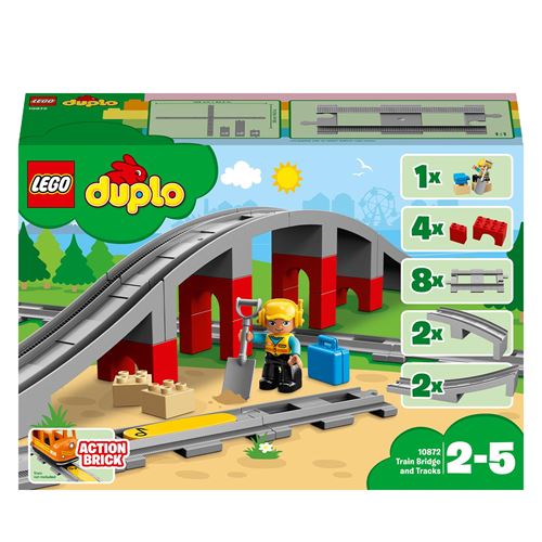 10872 DUPLO Eisenbahnbrücke und Schienen, Konstruktionsspielzeug