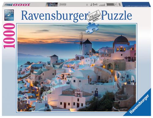 1000 Teile Puzzle Ravensburger Santorin