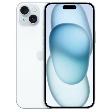 Apple iPhone 15 Plus - 5G Smartphone - Dual-SIM / Interner Speicher 512 GB - OLED-Display - 6.7" - 2796 x 1290 pixels - 2 x Rückkamera 48 MP, 12 MP - front camera 12 MP - Blau