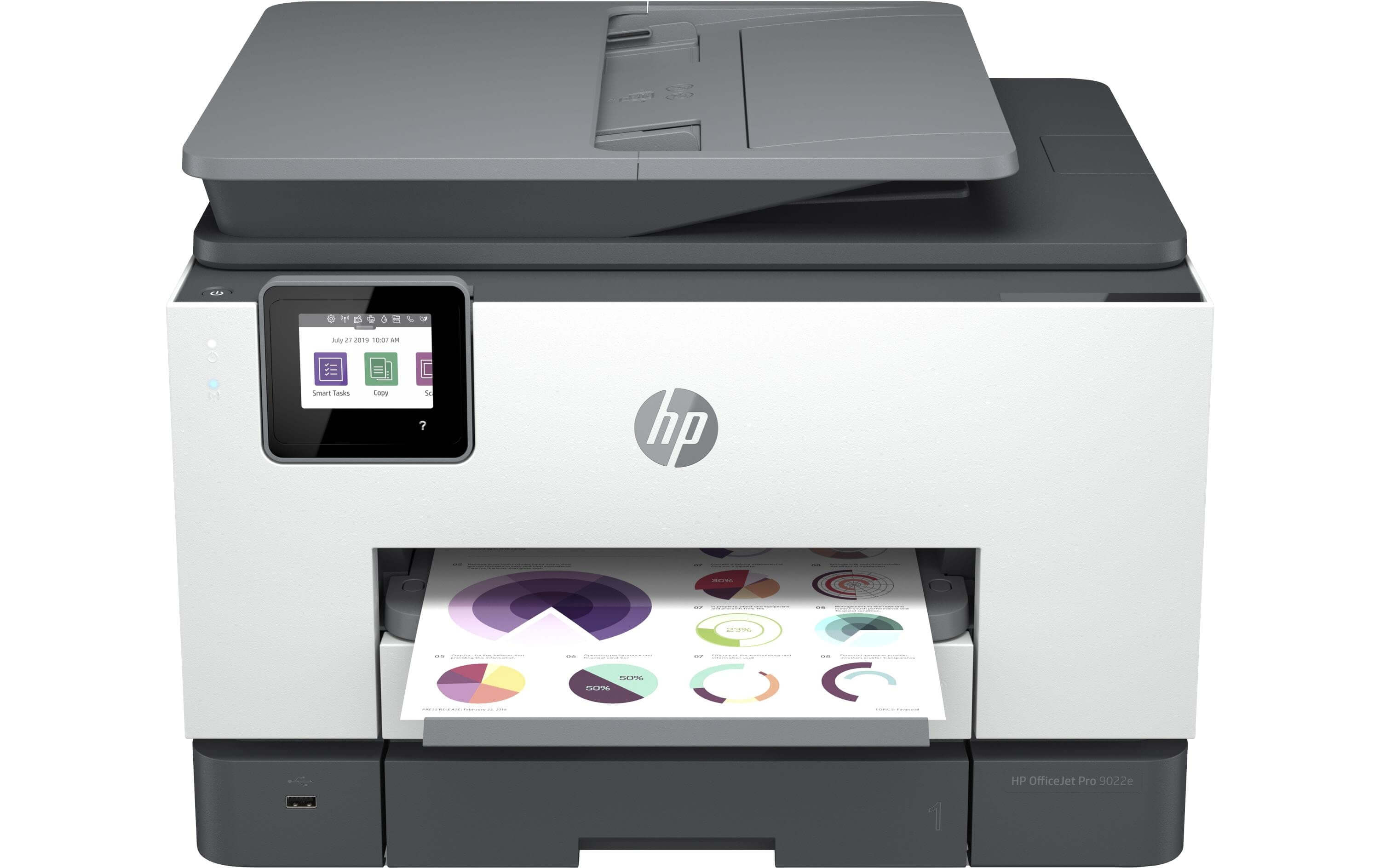 HP Multifunktionsdrucker OfficeJet Pro 9022e Grau/Weiss Drucker