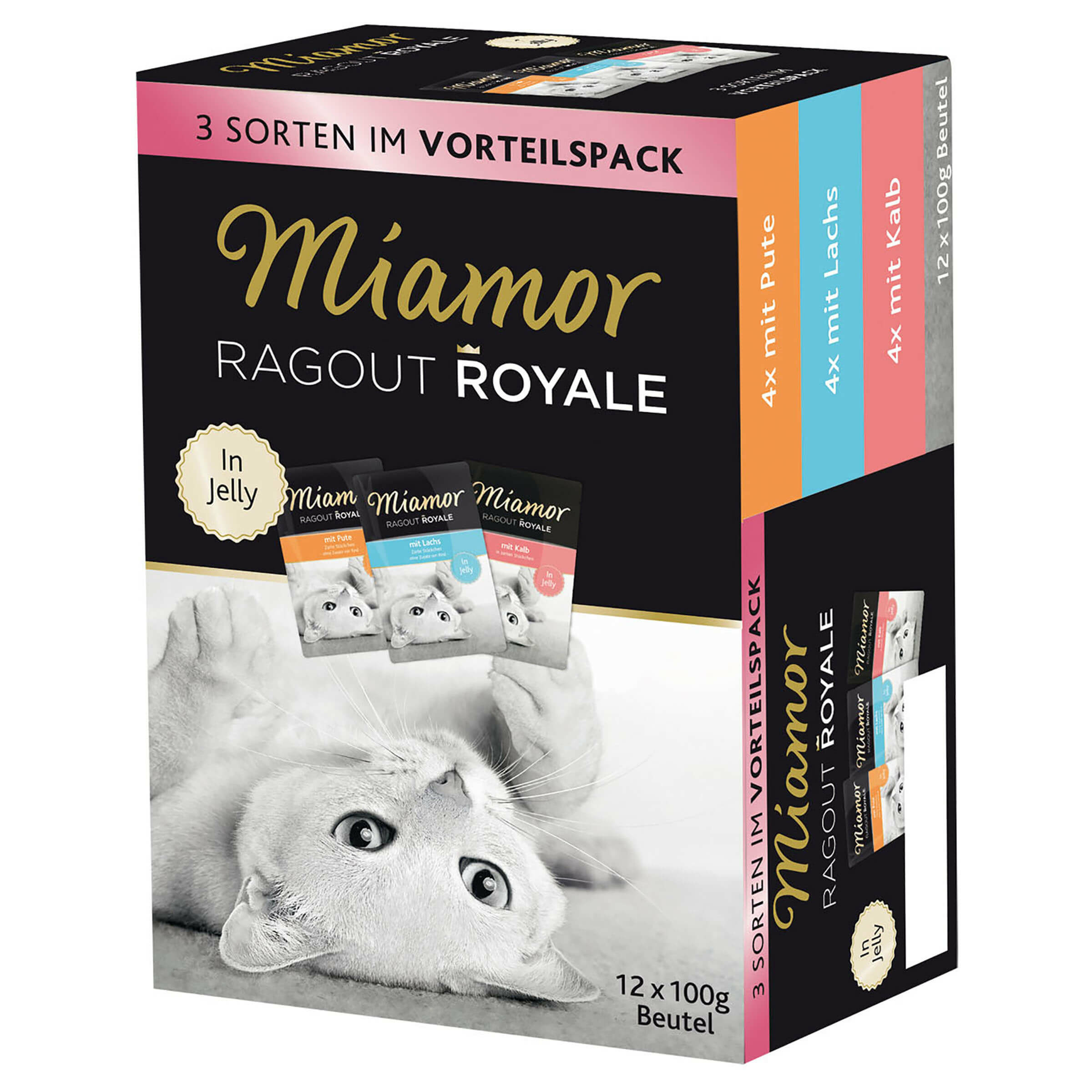 10 + 2 gratis! 12 x 100 g Miamor Ragout Royale Mix - Multi-Mix Jelly II