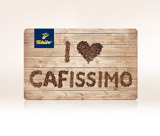 Geschenkkarte I love Cafissimo