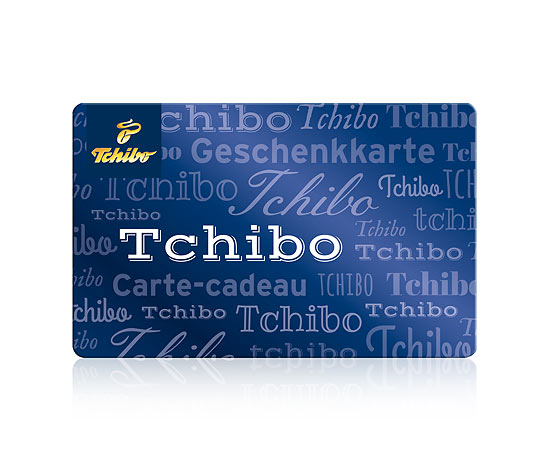 Tchibo Geschenkkarte blau