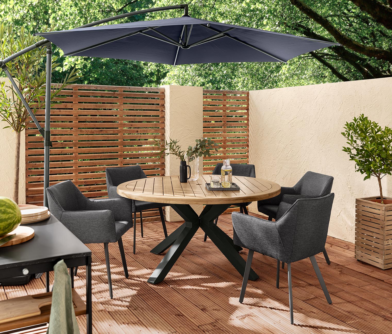 Dining-Sessel mit Quick-Dry-Foam und Outdoor-Tex-Bezug