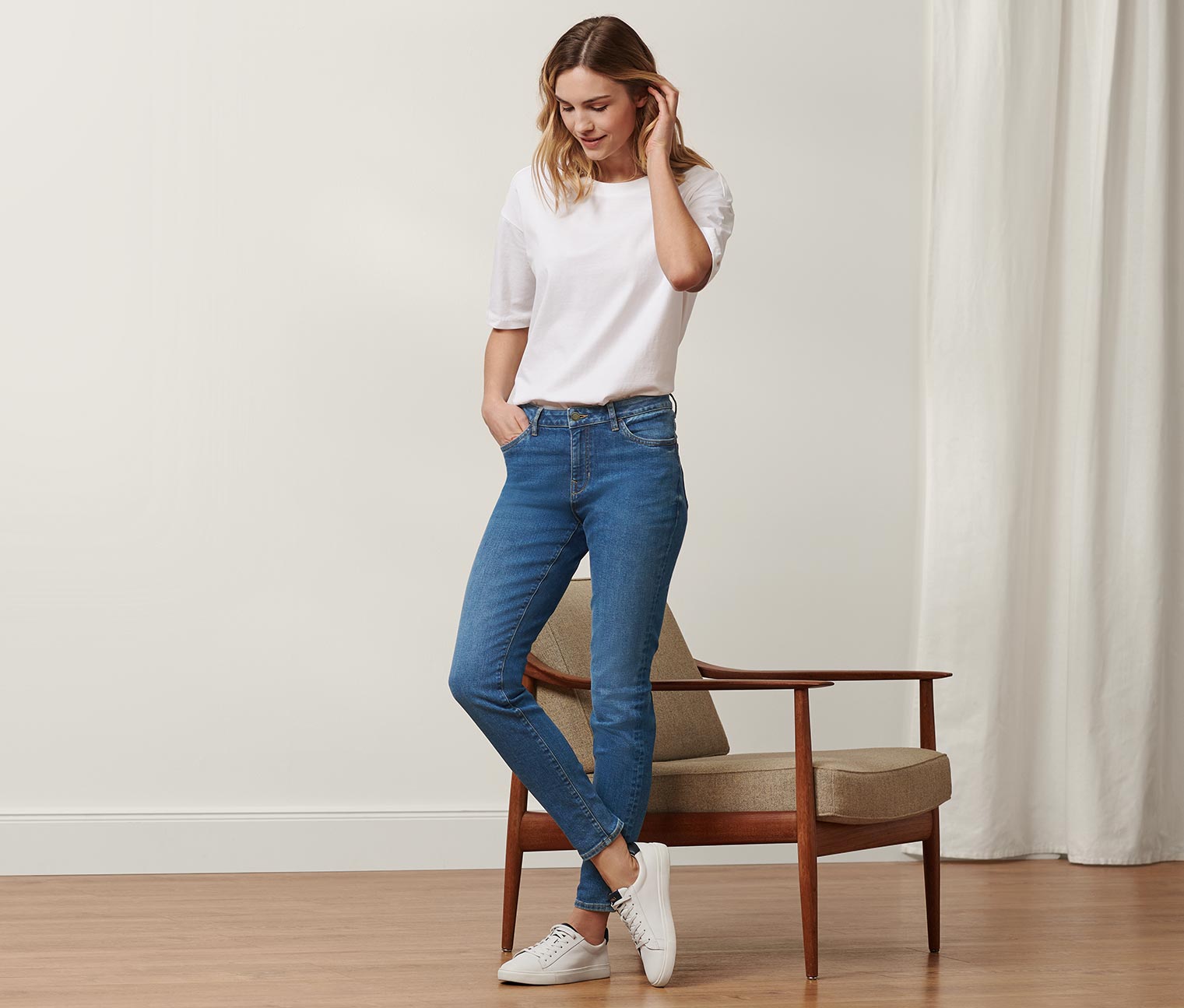 Slim-Denim »Fit Emma«, mid blue denim