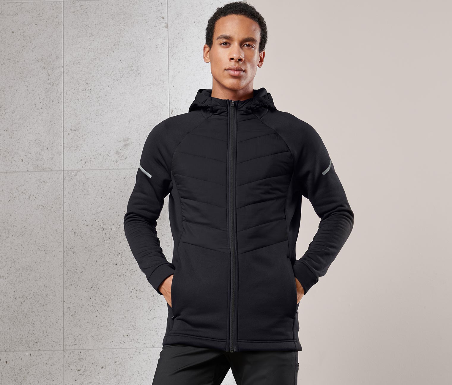 Thermojacke, schwarz