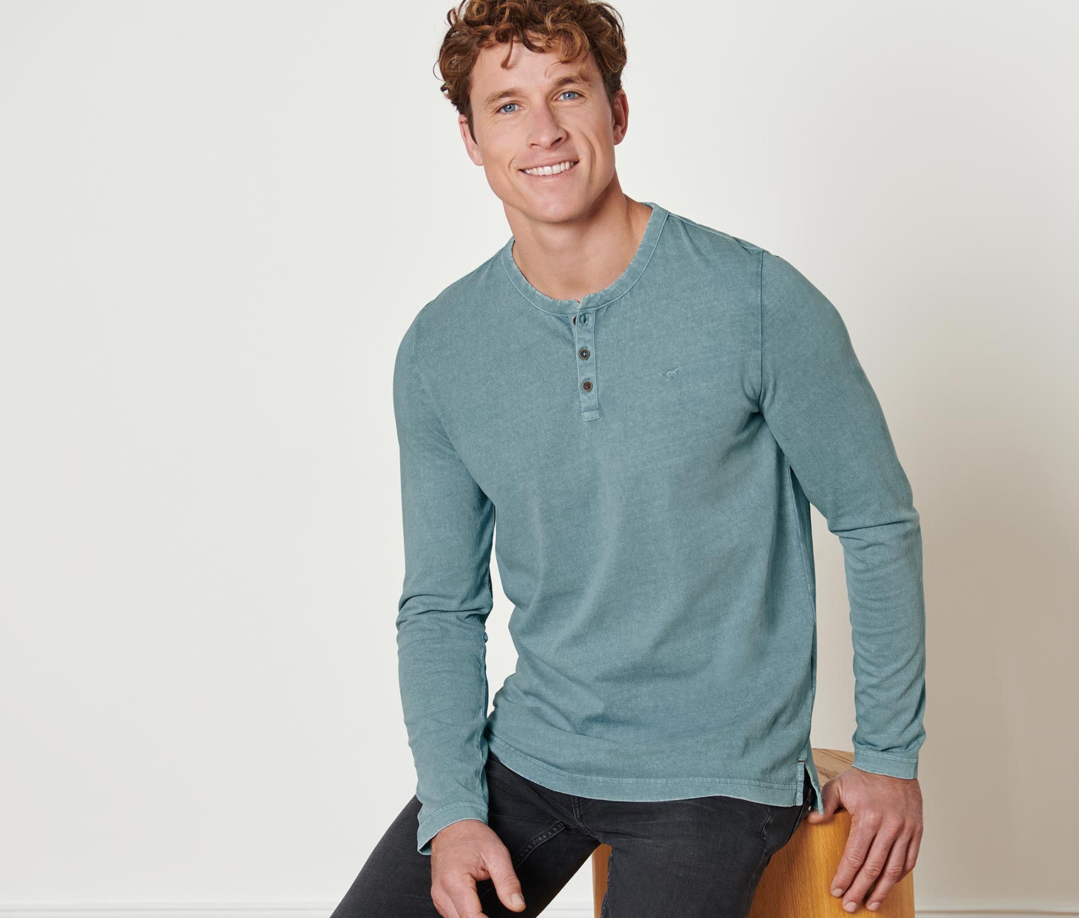 Henley »Mustang«, blau