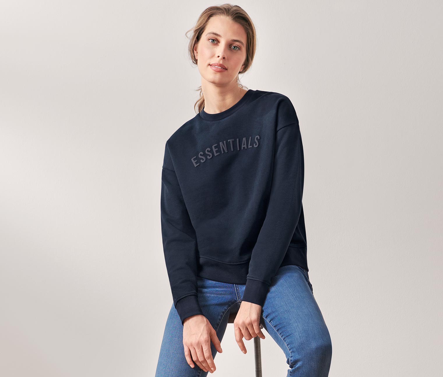 Sweatshirt, dunkelblau