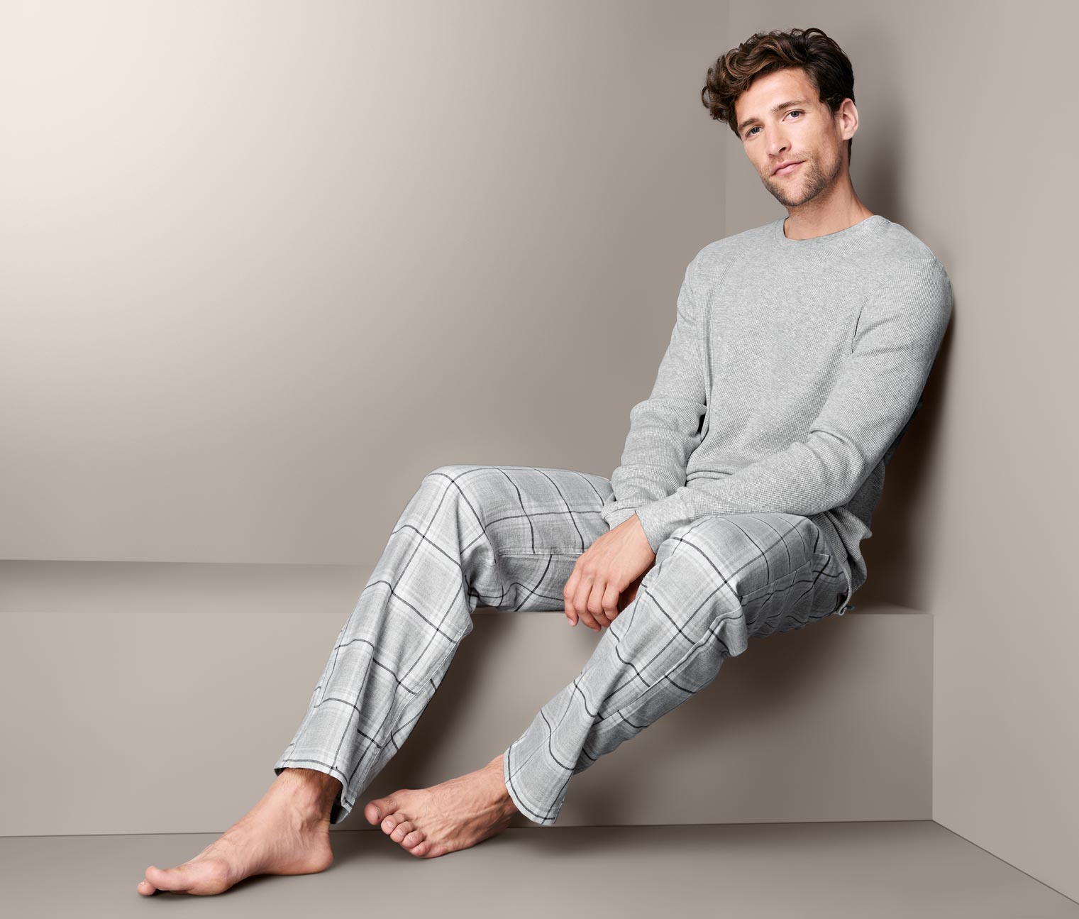 Pyjama mit Flanellhose