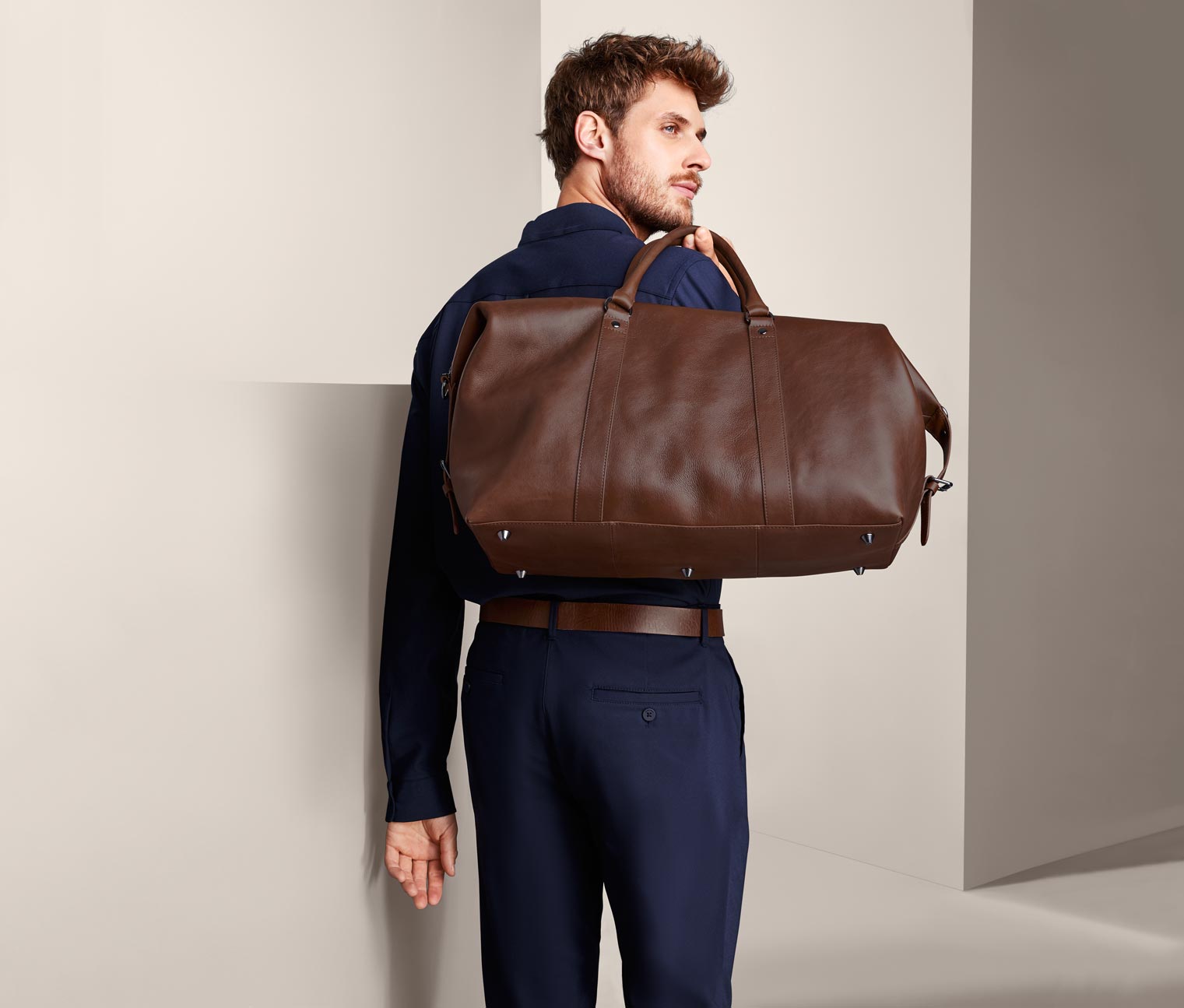 Leder-Weekender