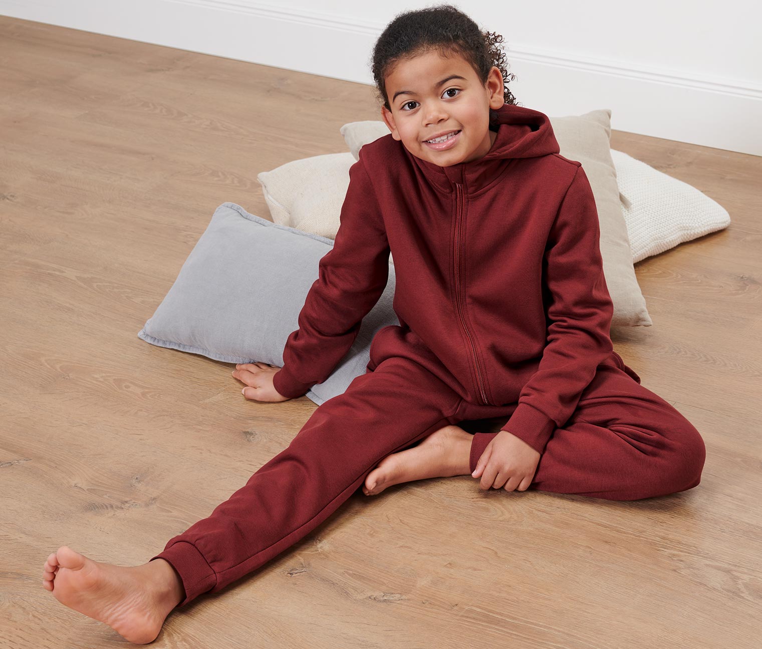 Kinder-Lounge-Onesie, rot