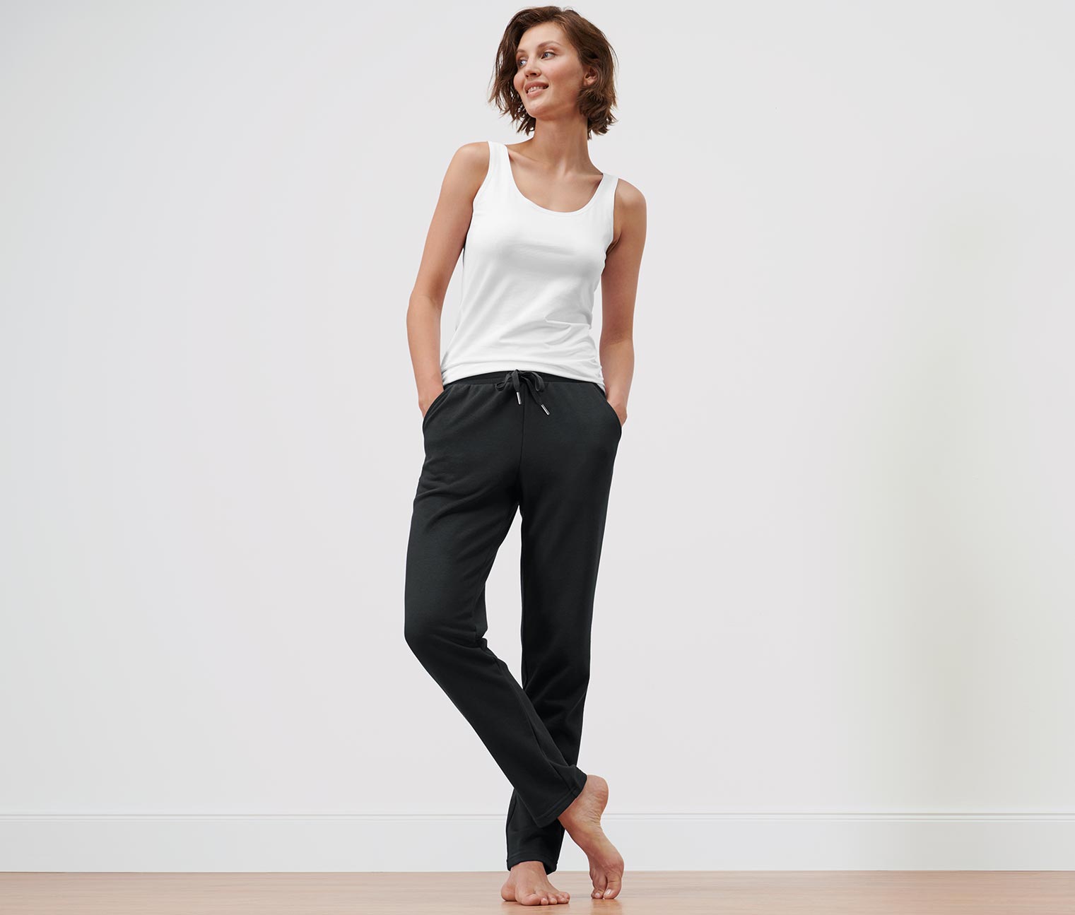 Loungewear-Hose, schwarz