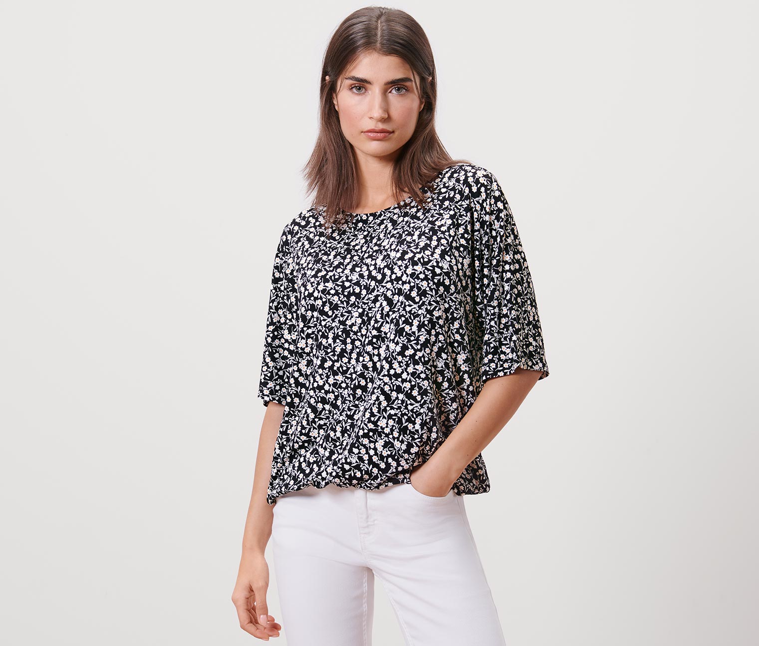 Bedrucktes Blusenshirt, floral