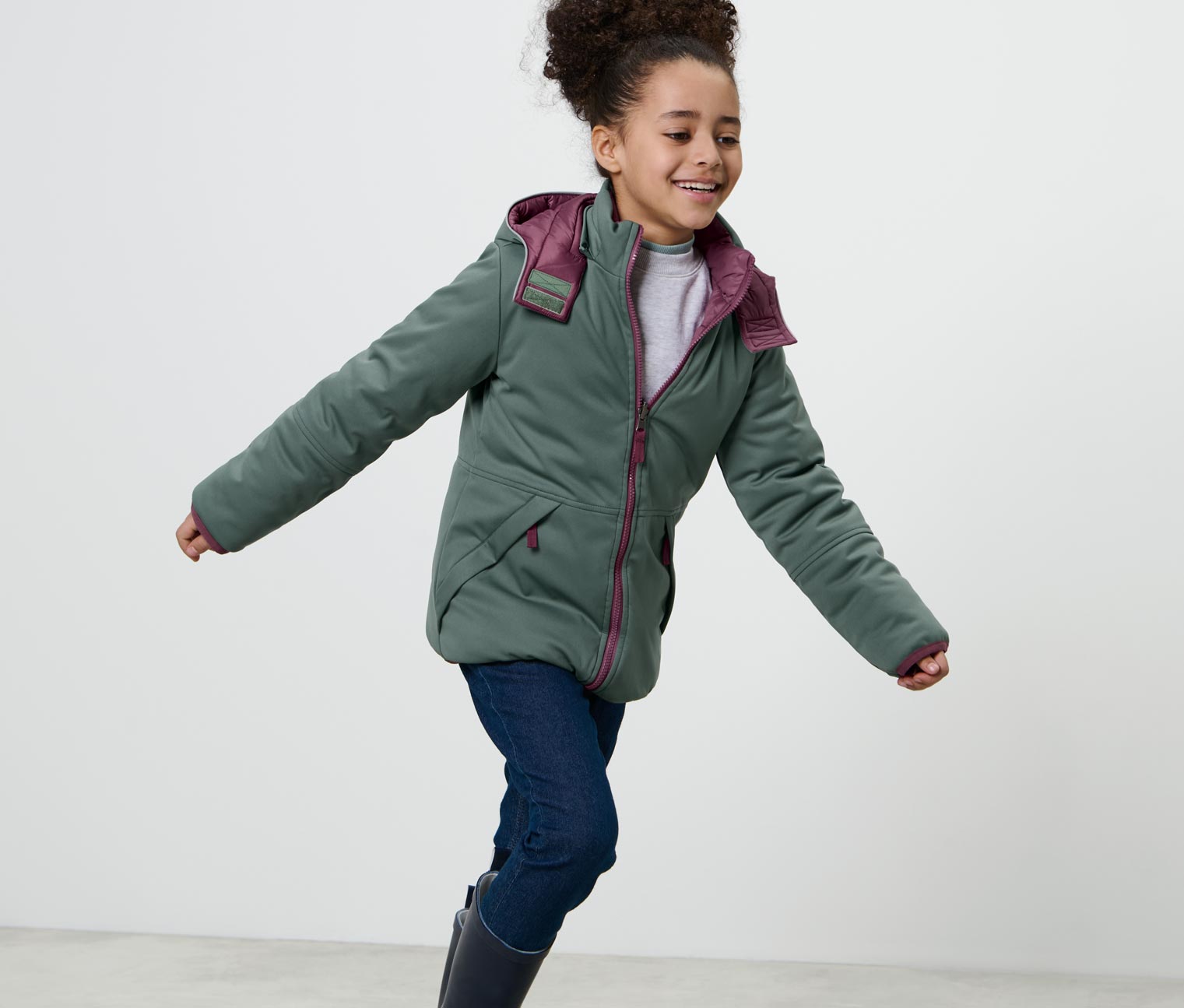 2-in-1-Kinder-Softshell-und-Steppjacke