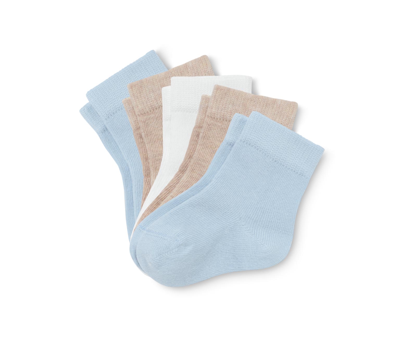 5 Paar Babysocken aus Bio-Baumwolle