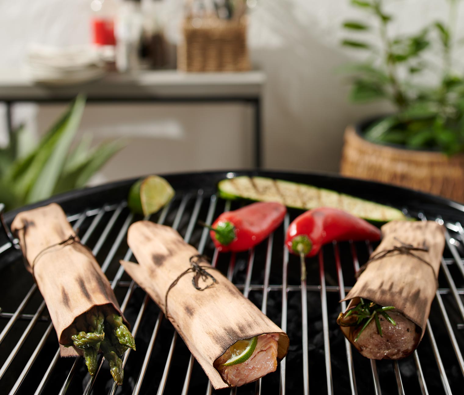 Wrap-Grillpapier aus Buchenholz