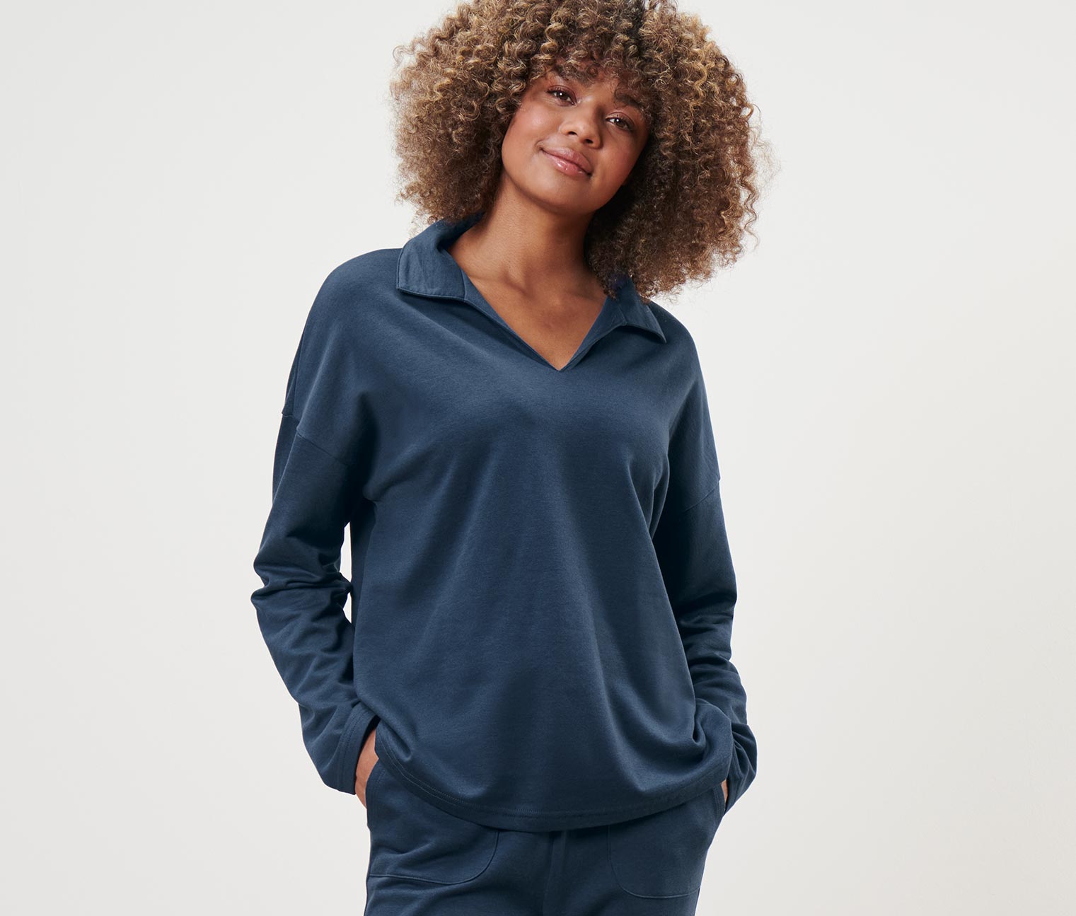 Lounge-Sweatshirt, navy