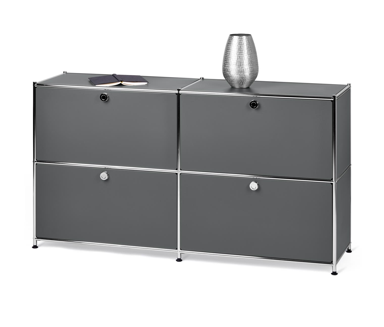 Sideboard »CN3« mit vier Klappen, grau