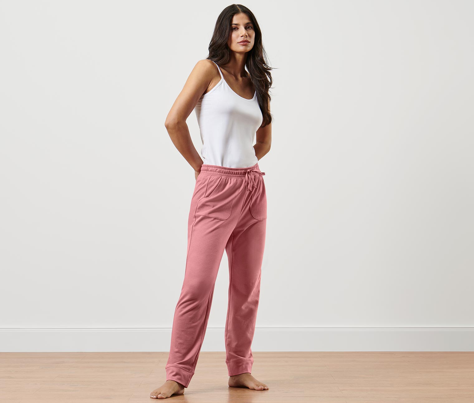 Loungewear-Hose, rosenholz