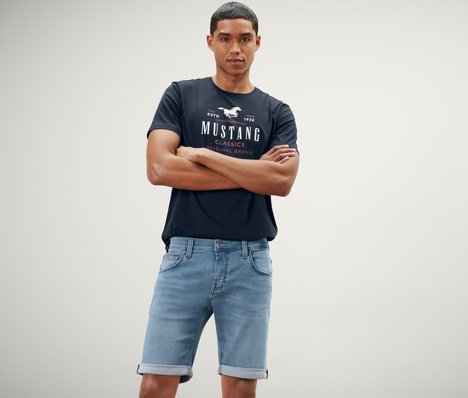 Jeans-Shorts »Mustang«, hellblau