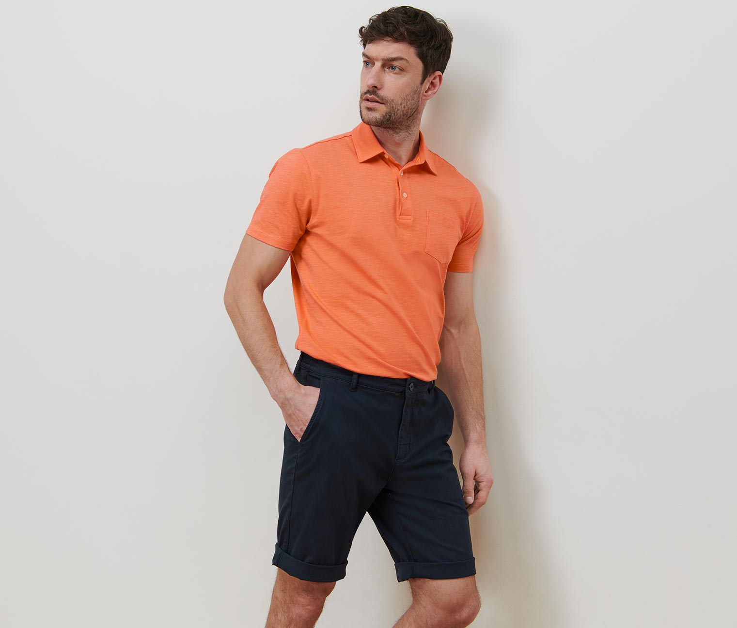 Chino-Shorts, navy