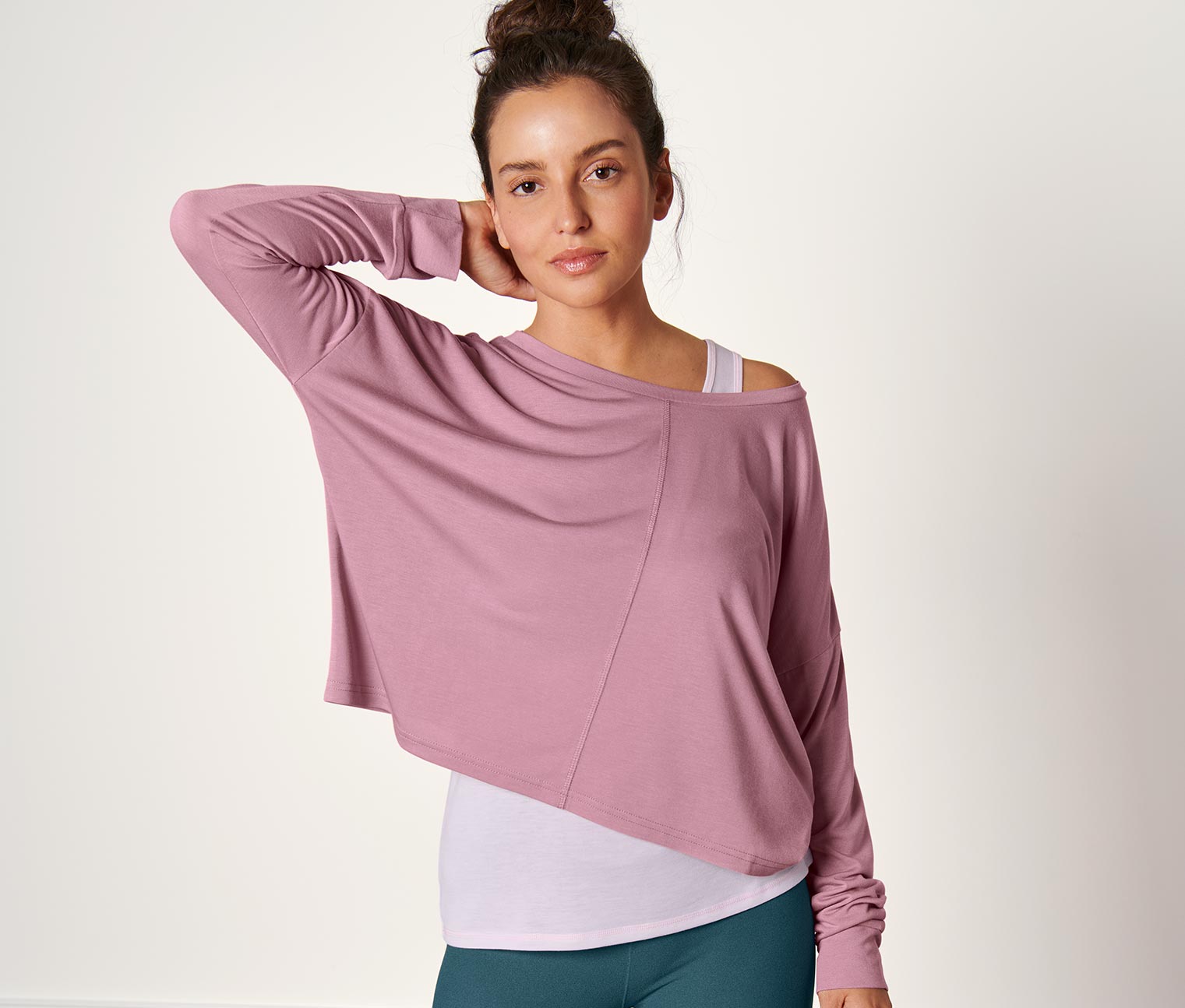 2-in-1-Sportshirt, rosa