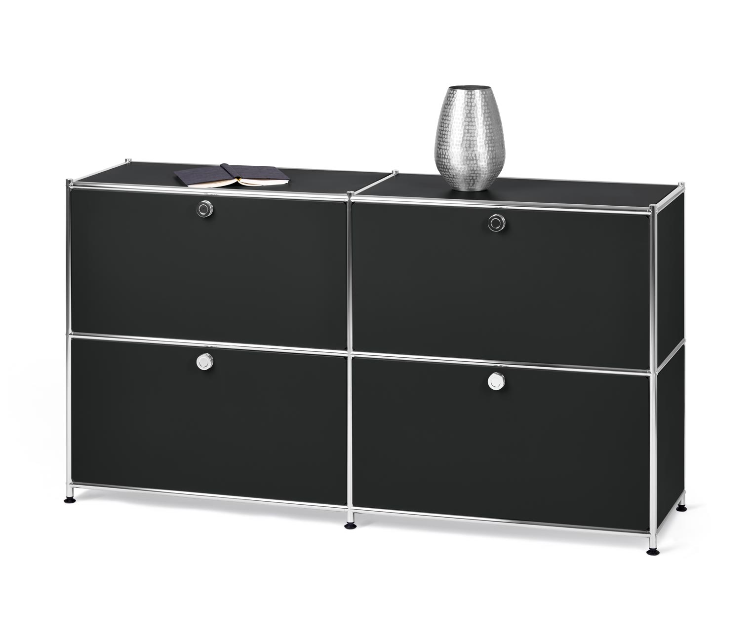 Sideboard »CN3« mit vier Klappen, schwarz