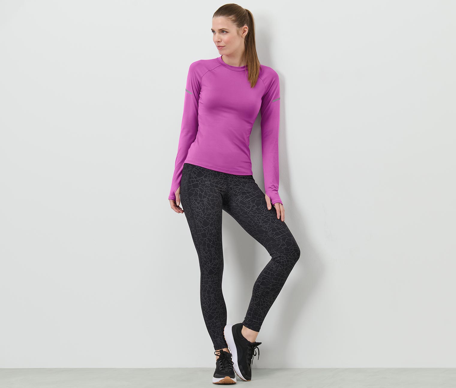 Sporttight, regenbogenfarben reflektierend