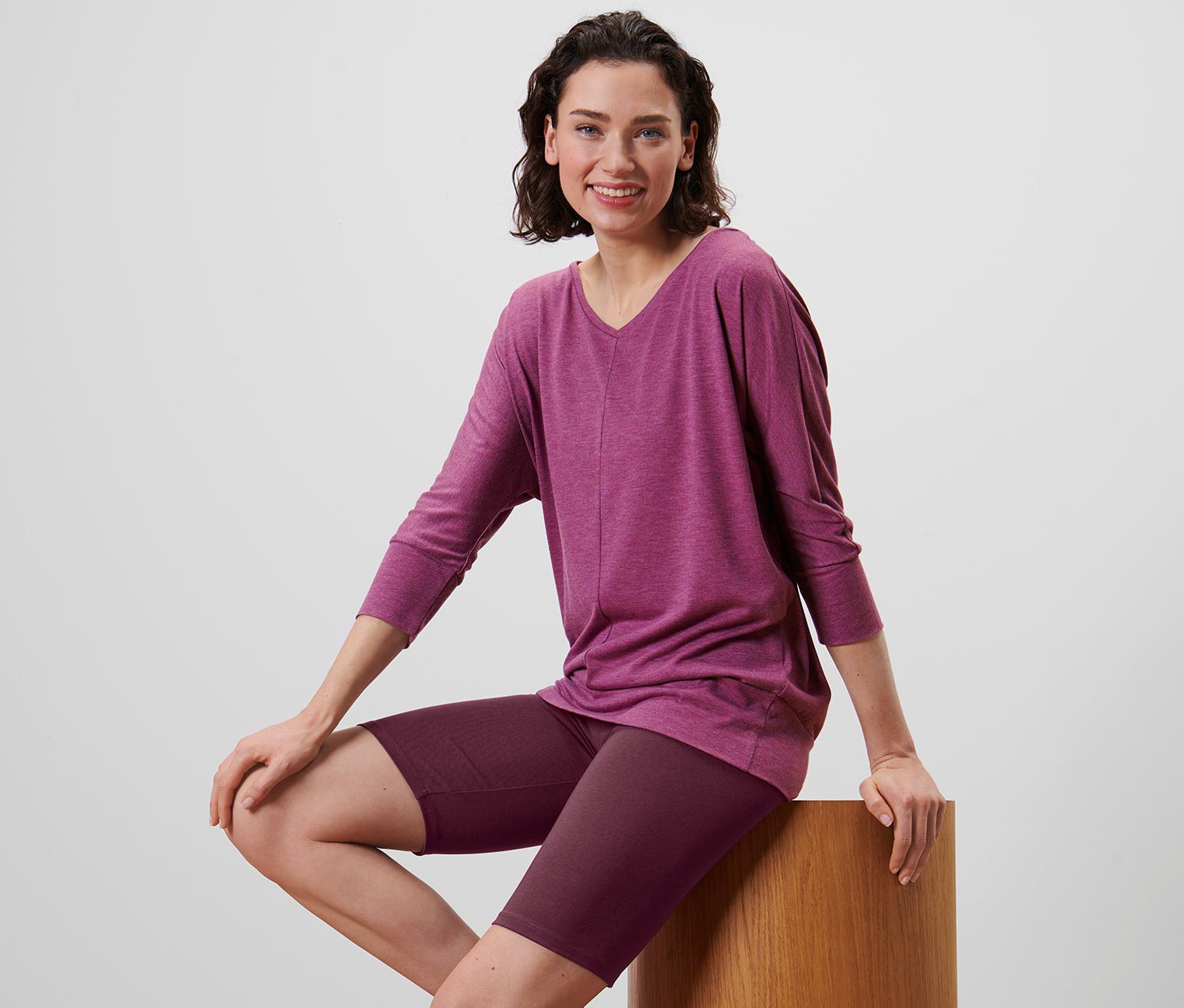 Yogashirt, mauve