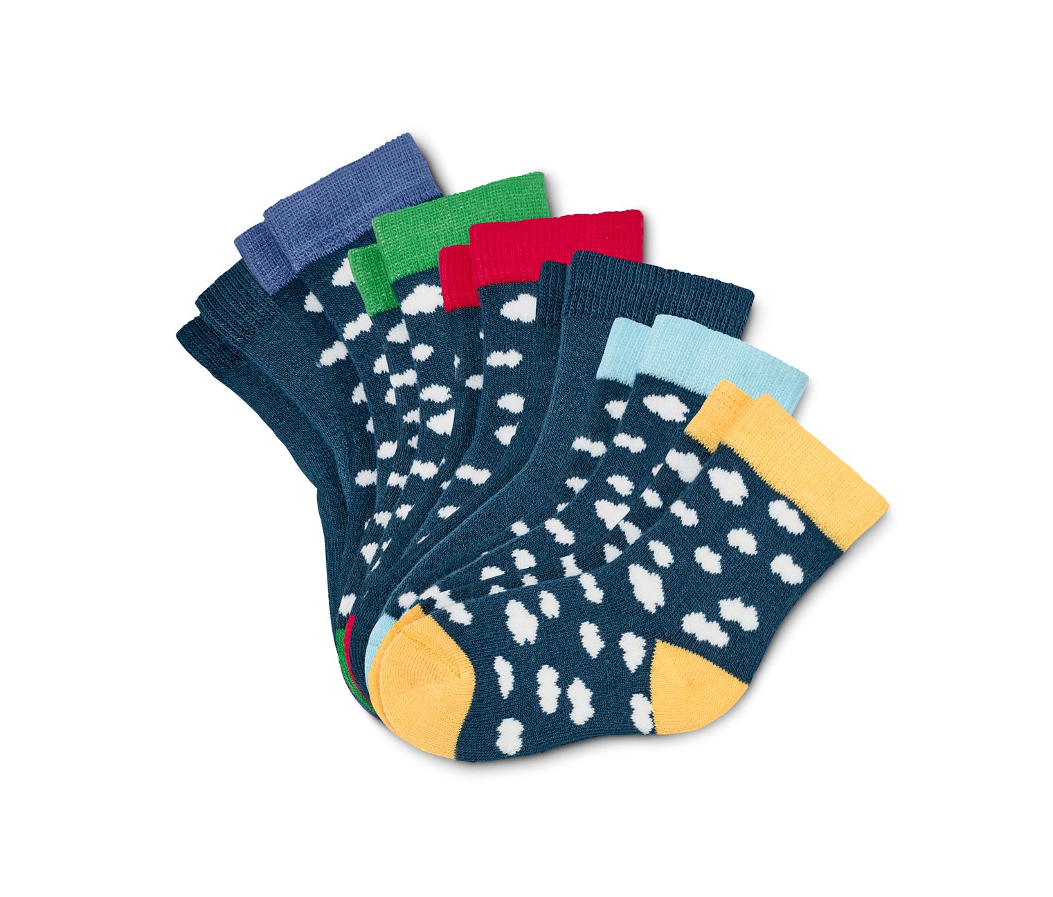 7 Paar Babysocken aus Bio-Baumwolle