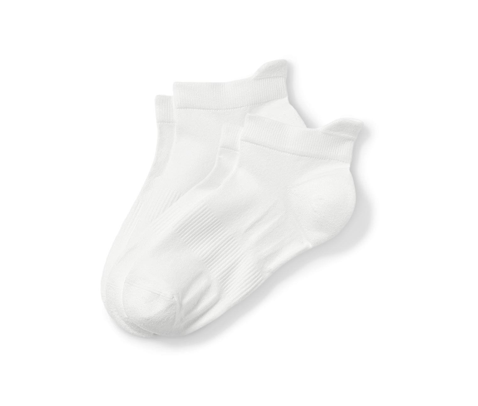 2 Paar Sportsneaker-Socken, weiss