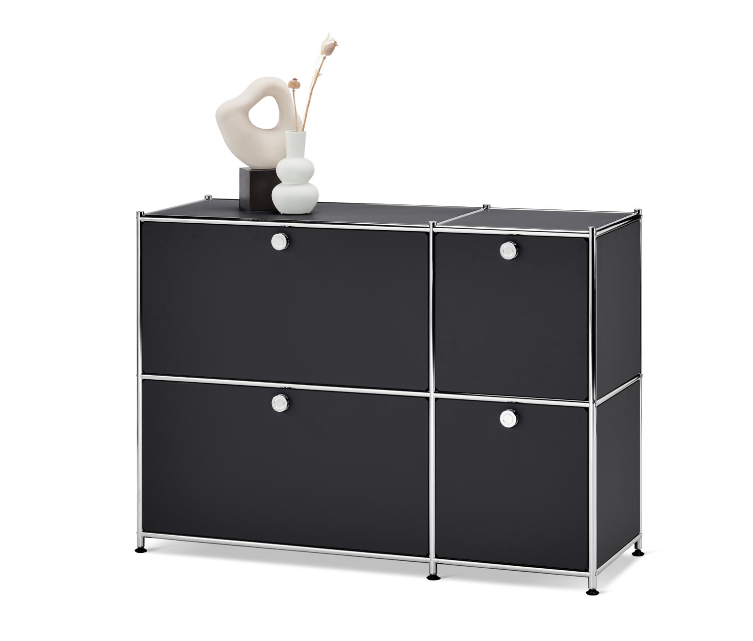 Sideboard »CN3« mit 4 Klappen, schwarz