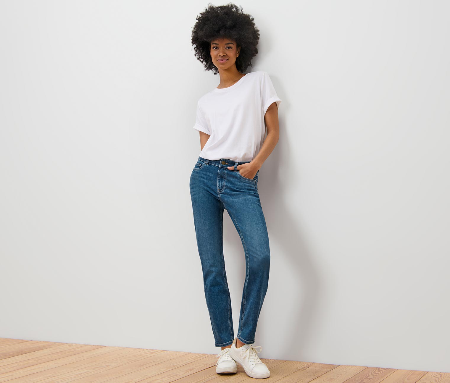 Slim Jeans – Fit »Emma«, mid blue