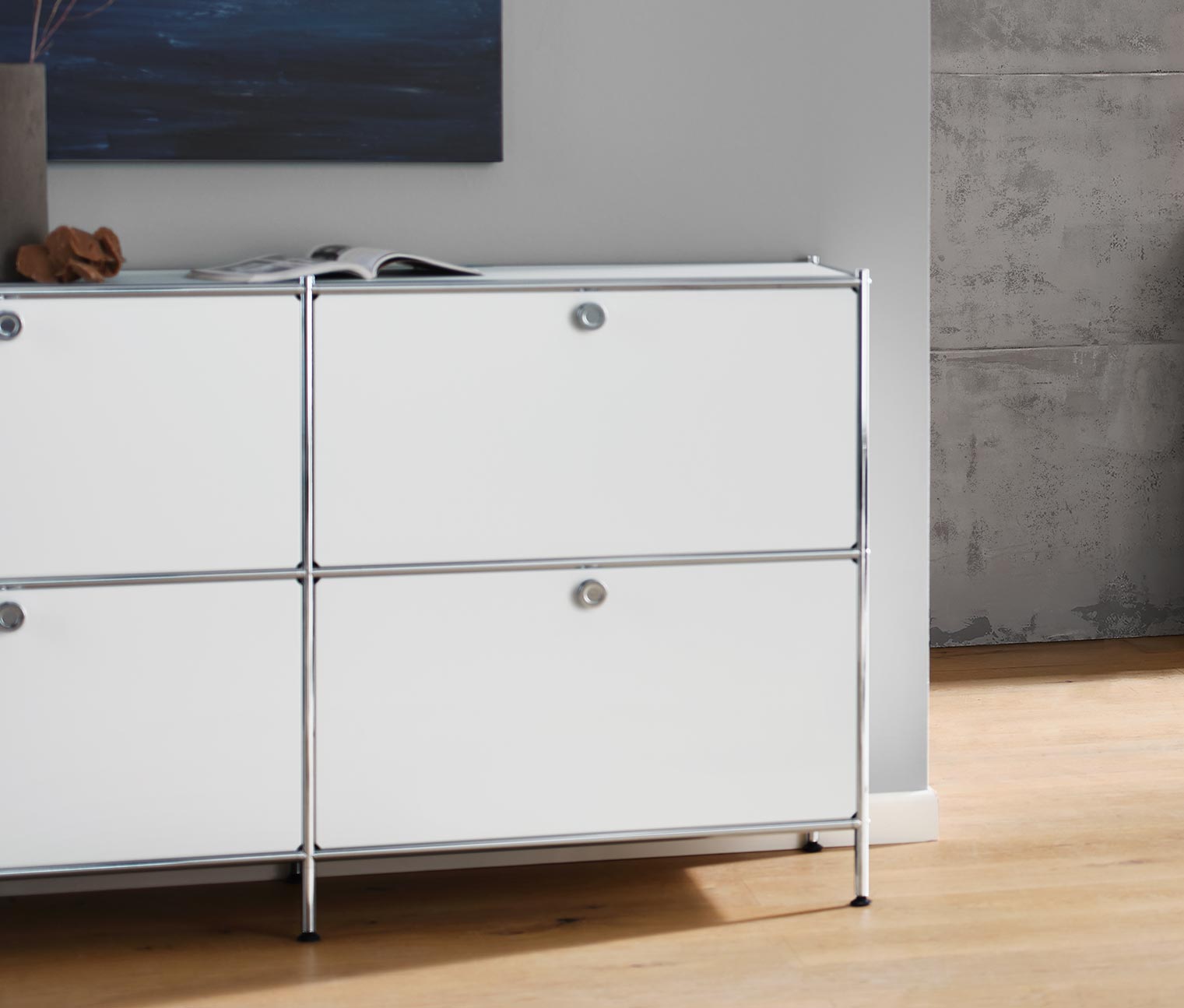 Sideboard »CN3« mit 6 Klappen, weiss