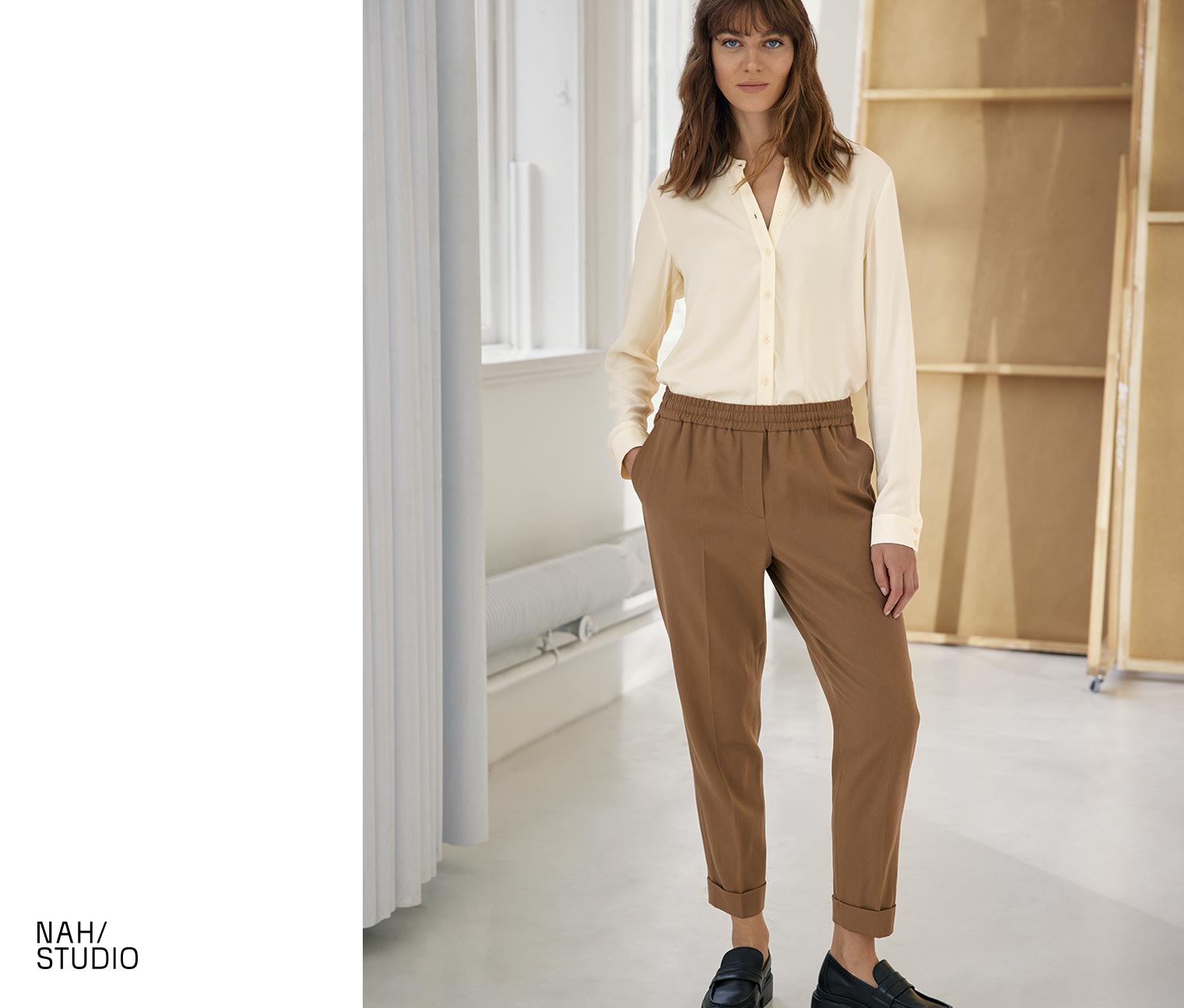 NAH/STUDIO Bluse | Eco-Viskose, creme