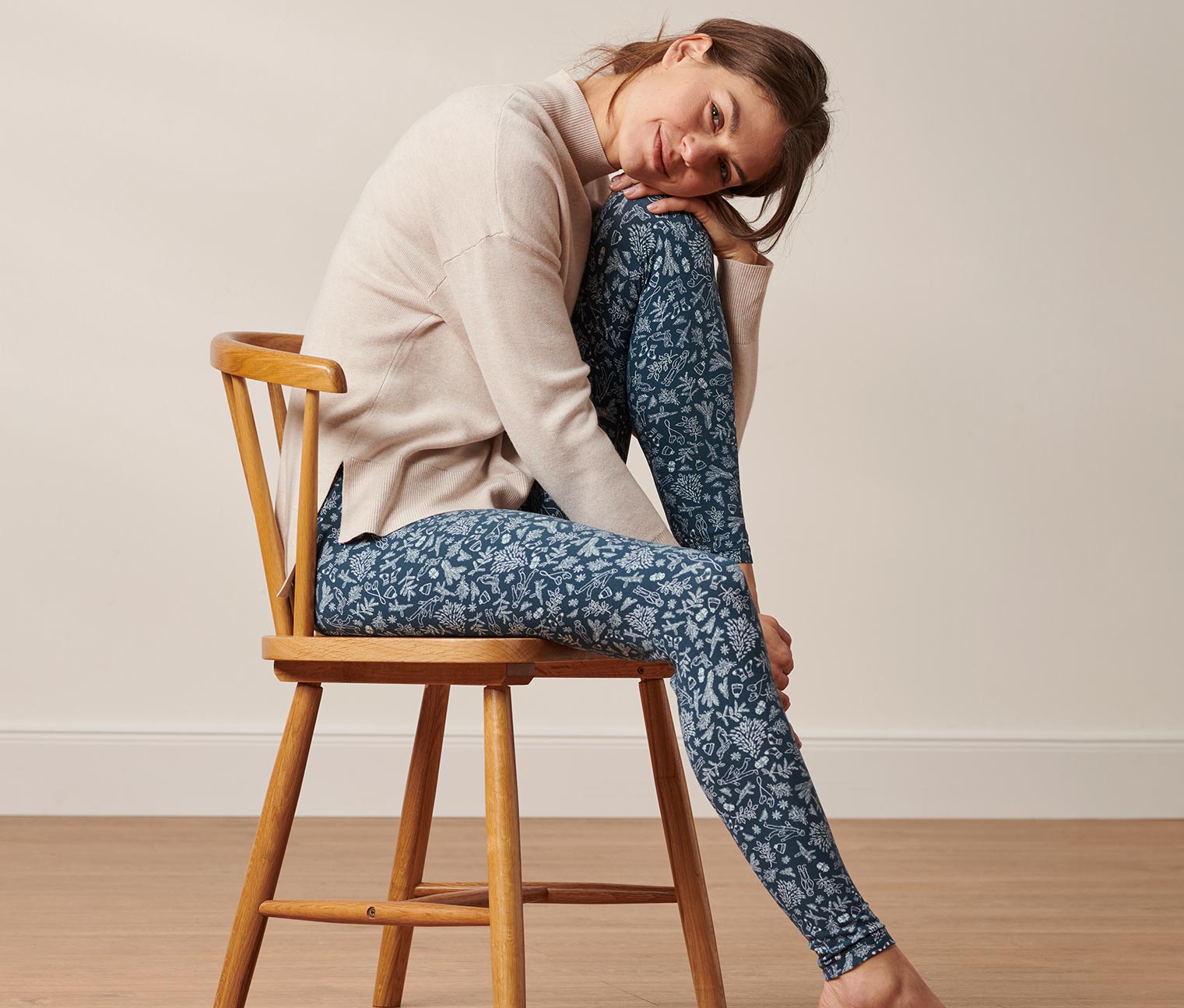 Kuschelige Leggings mit Alloverprint