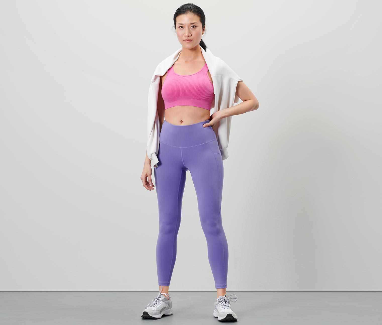 7/8-Sporttights, lila