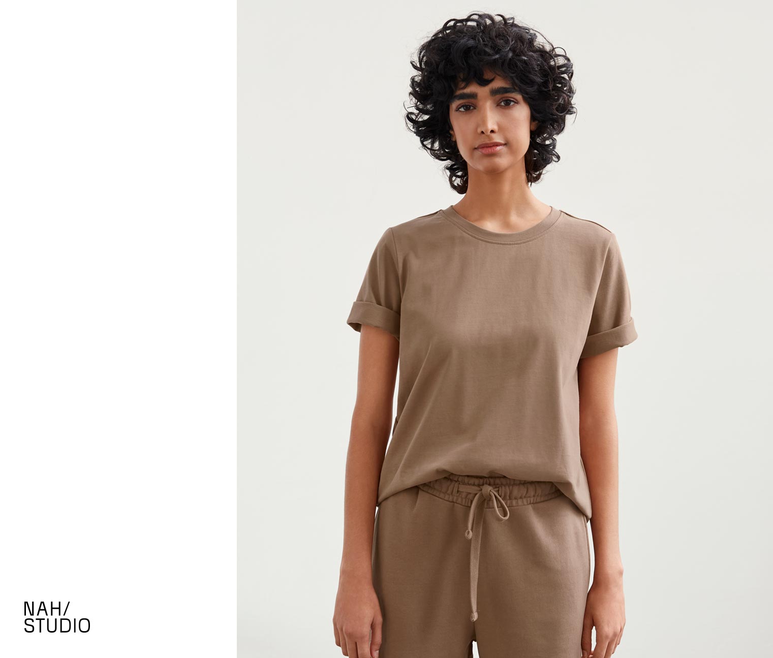 NAH/STUDIO Heavy Weight Shirt | nachhaltige Baumwolle, hazelnut