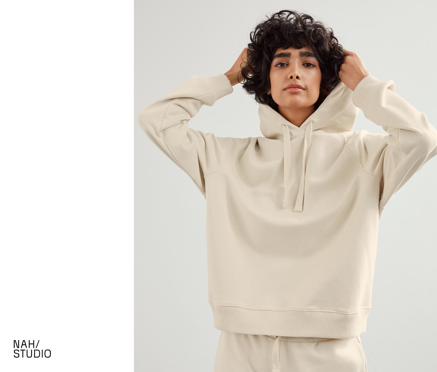 NAH/STUDIO Hoodie | nachhaltige Baumwolle, undyed