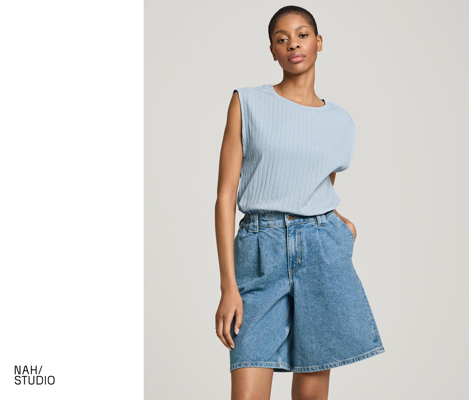 NAH/STUDIO Bermuda-Shorts | recycelte Baumwolle