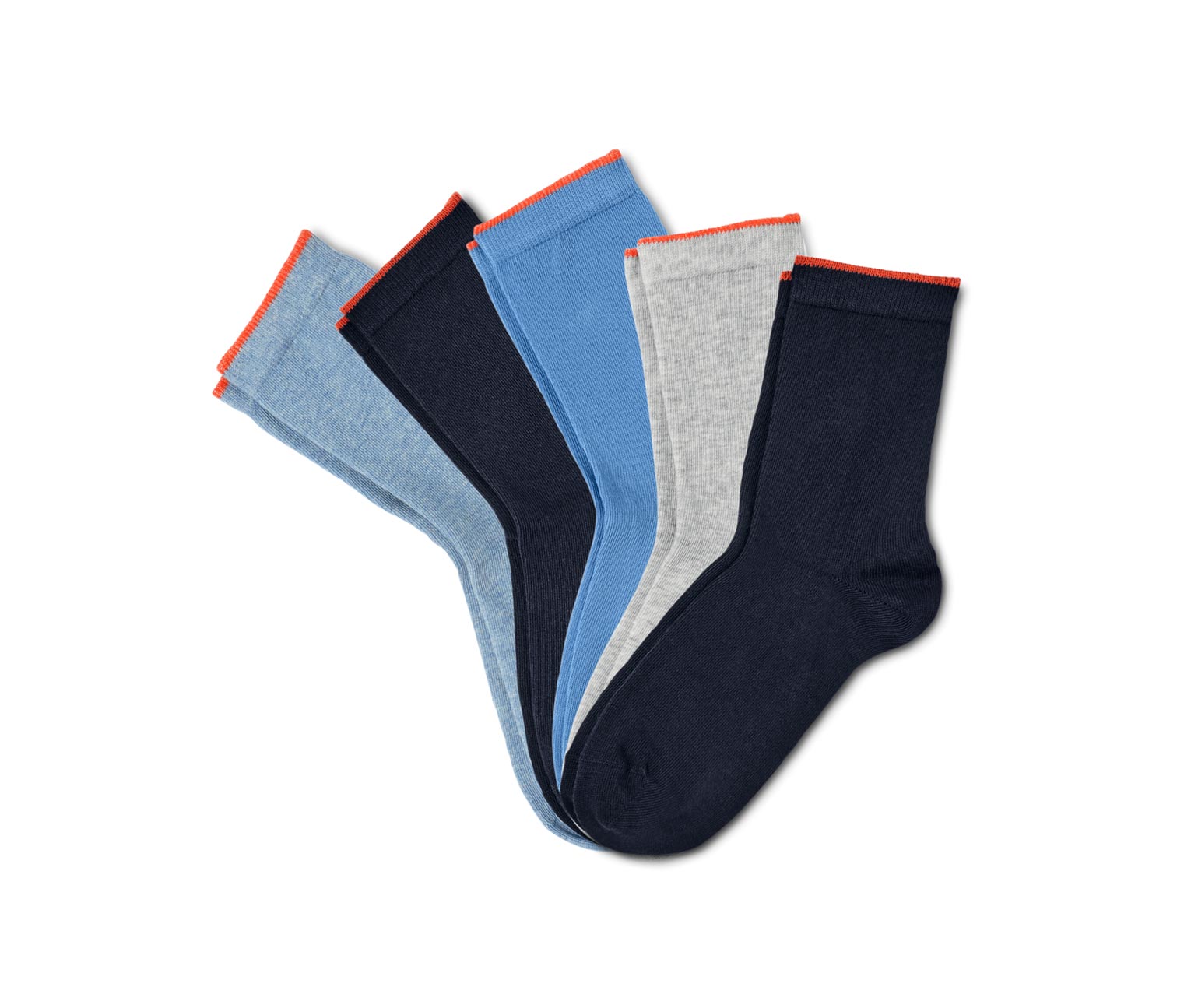 5 Paar Socken, blau