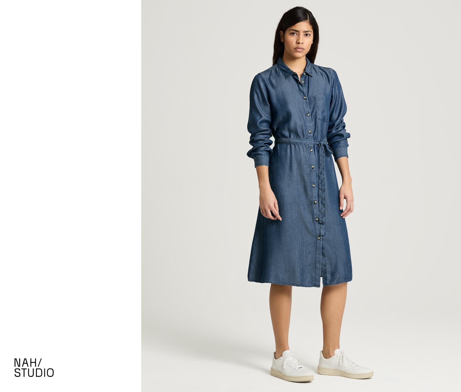 NAH/STUDIO Midi-Kleid | Eco-Lyocell